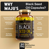 Maju Superfoods cápsulas sobre fondo natural destacando origen turco