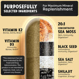 Maju Superfoods etiqueta con lista de ingredientes y pruebas por terceros