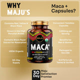 Maju Superfoods etiqueta con ingredientes y beneficios para ver transparencia