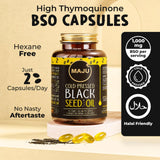 Maju Superfoods gota de aceite mostrando pureza y extracción en frío beneficiosa