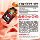 Maju Superfoods cápsulas en mano junto a libro de notas de rutina diaria