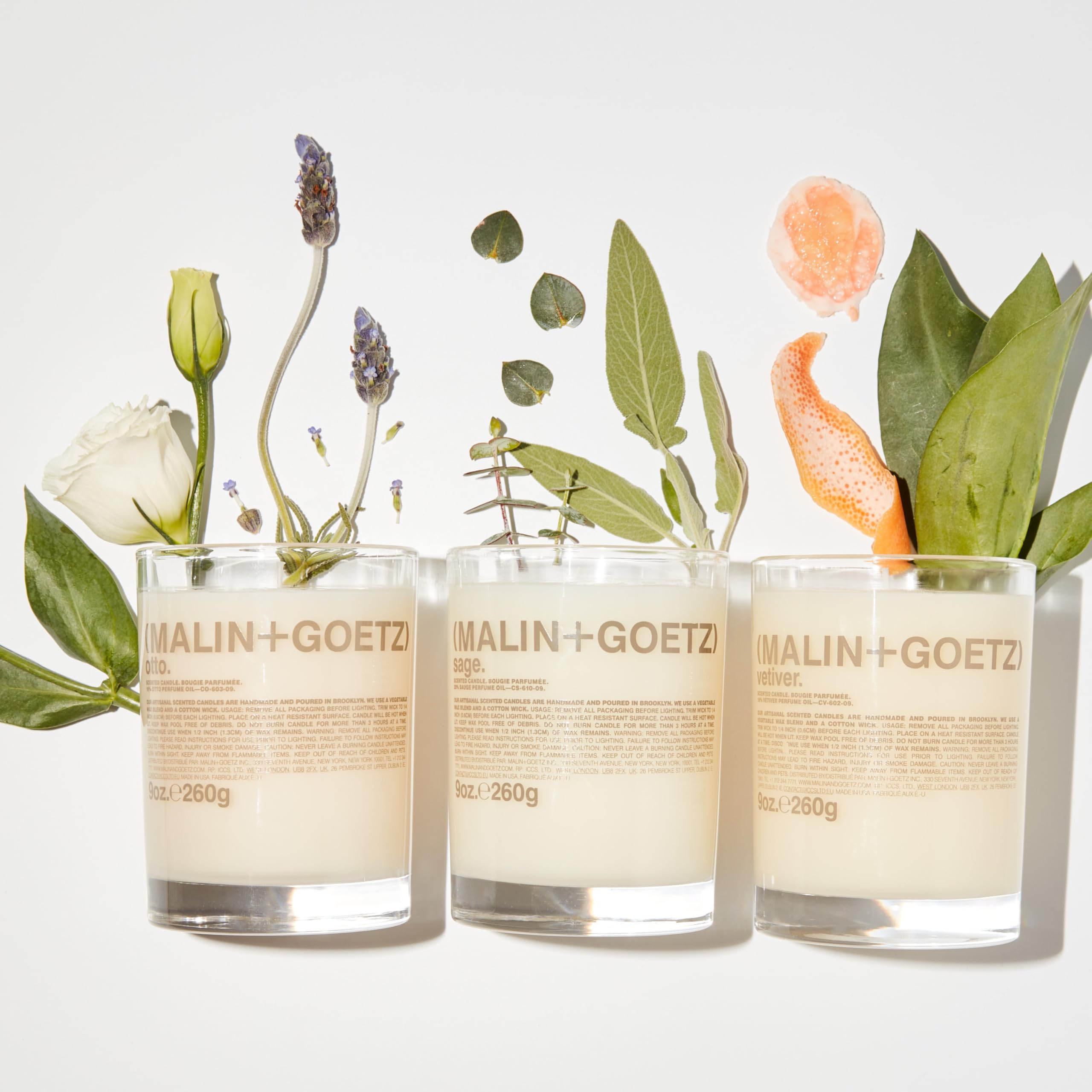 MALIN+GOETZ detalle de etiqueta y notas aromáticas para identificación clara