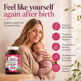 Mama Natural etiqueta con ingredientes certificados visible y claro beneficio