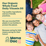 MamaDoc Rx familia desayunando con masticables, rutina diaria saludable