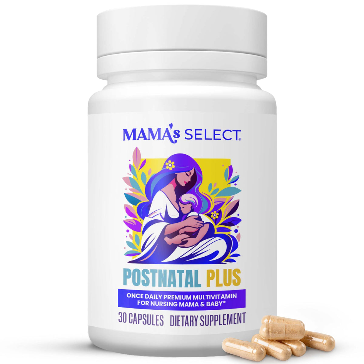Mama's Select envase frontal mostrando etiqueta clara y beneficios