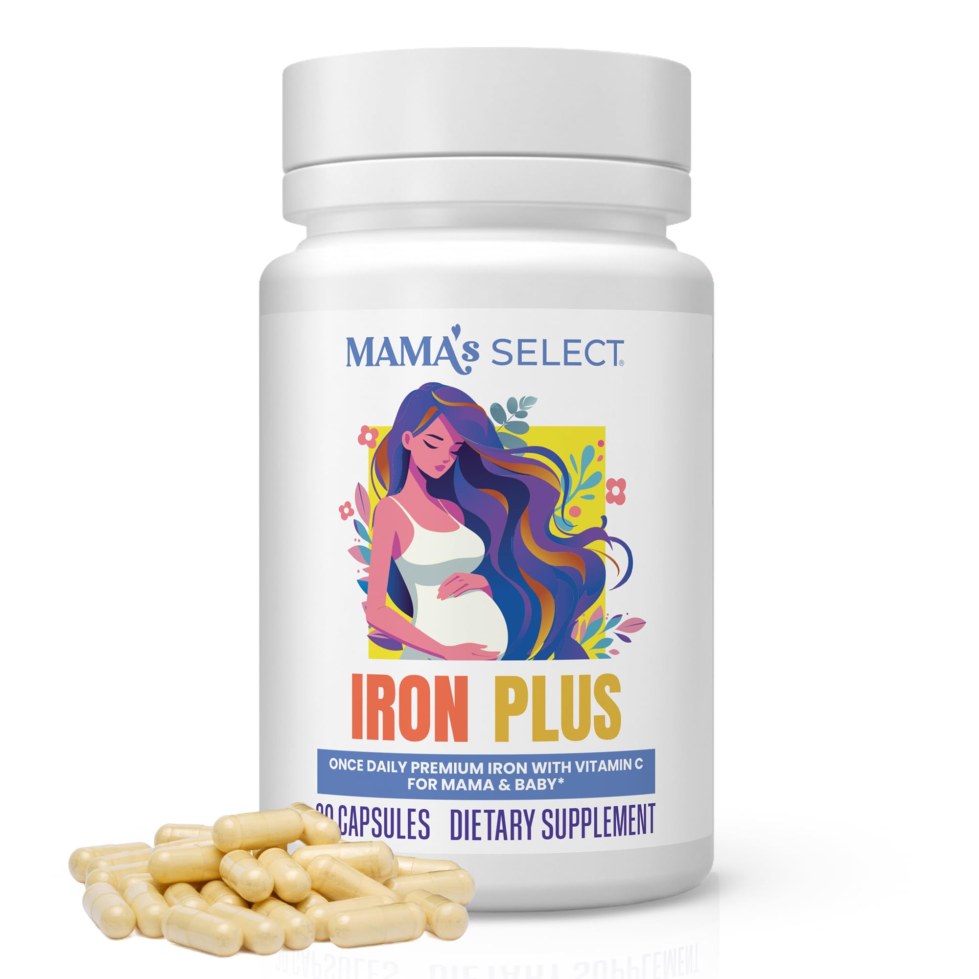 Mama's Select frente del empaque que comunica dosificación y facilidad digestiva