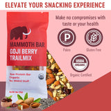 Mammoth Bar imagen cercana de información nutricional que favorece elección informada