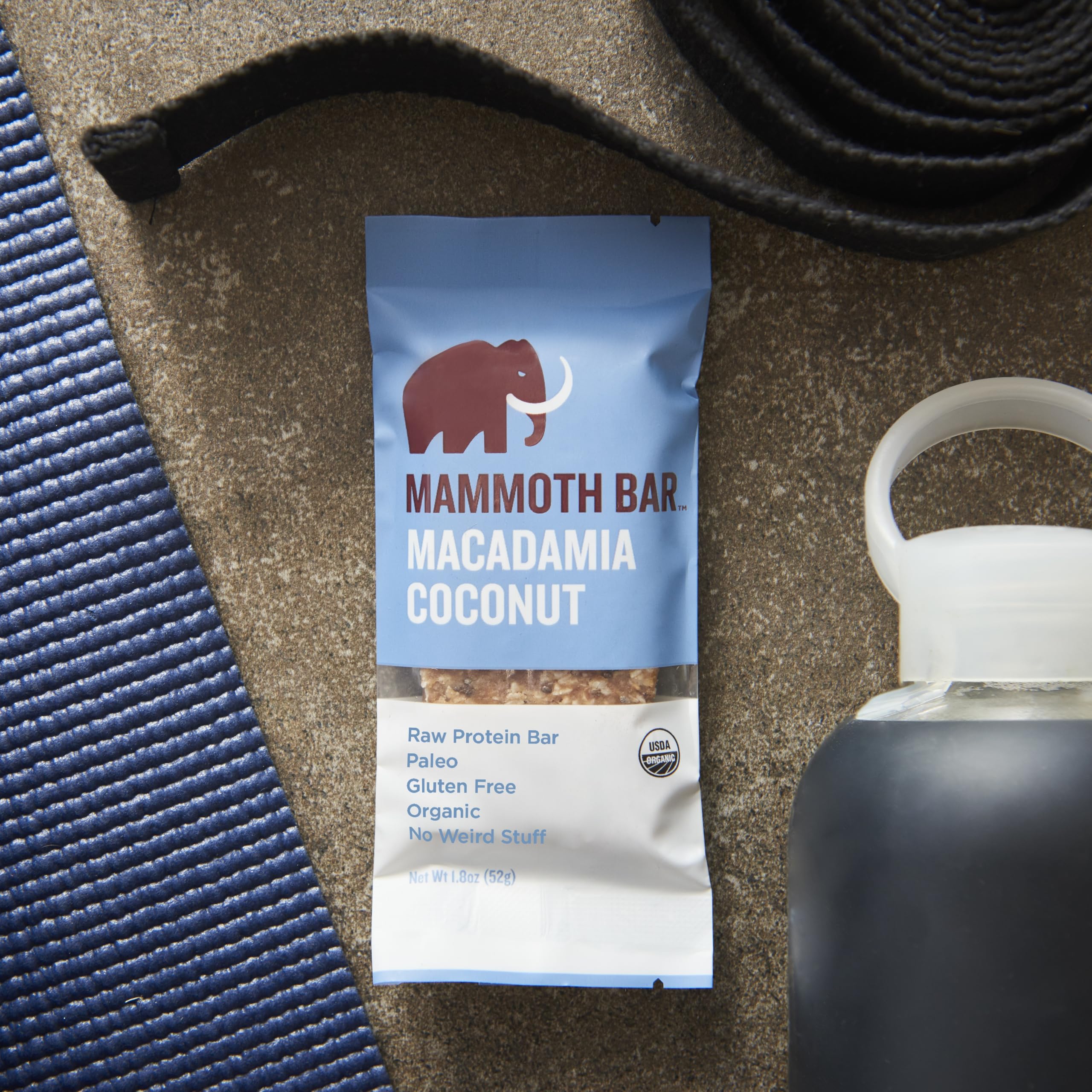Mammoth Bar primer plano de macadamia que resalta grasas saludables y sabor