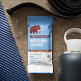 Mammoth Bar primer plano de macadamia que resalta grasas saludables y sabor