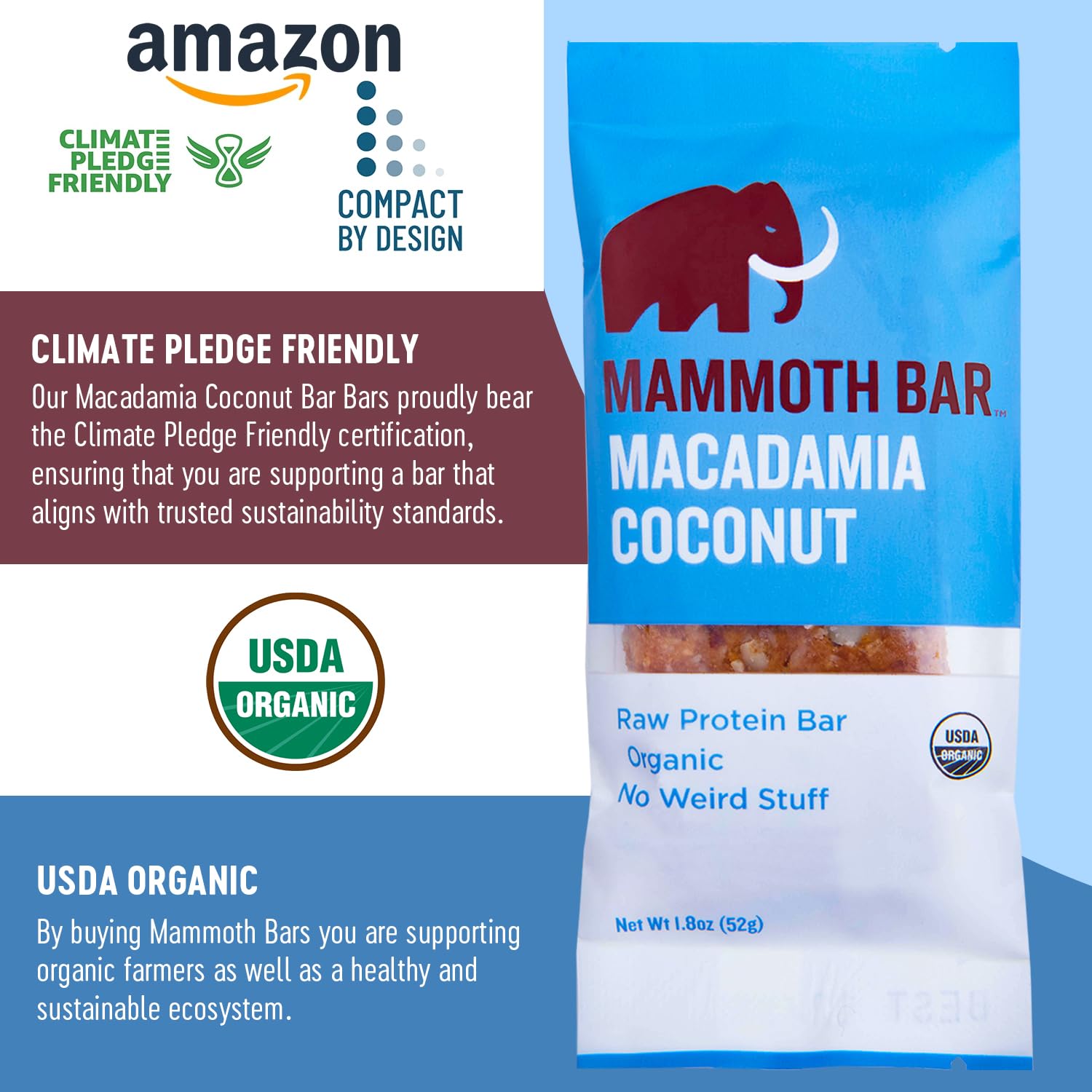 Mammoth Bar en mochila urbana lista como snack rápido y conveniente