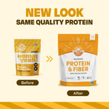Manitoba Harvest primer plano del polvo con textura fina y mezcla fácil