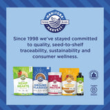 Manitoba Harvest ingredientes orgánicos visibles, subraya origen certificado