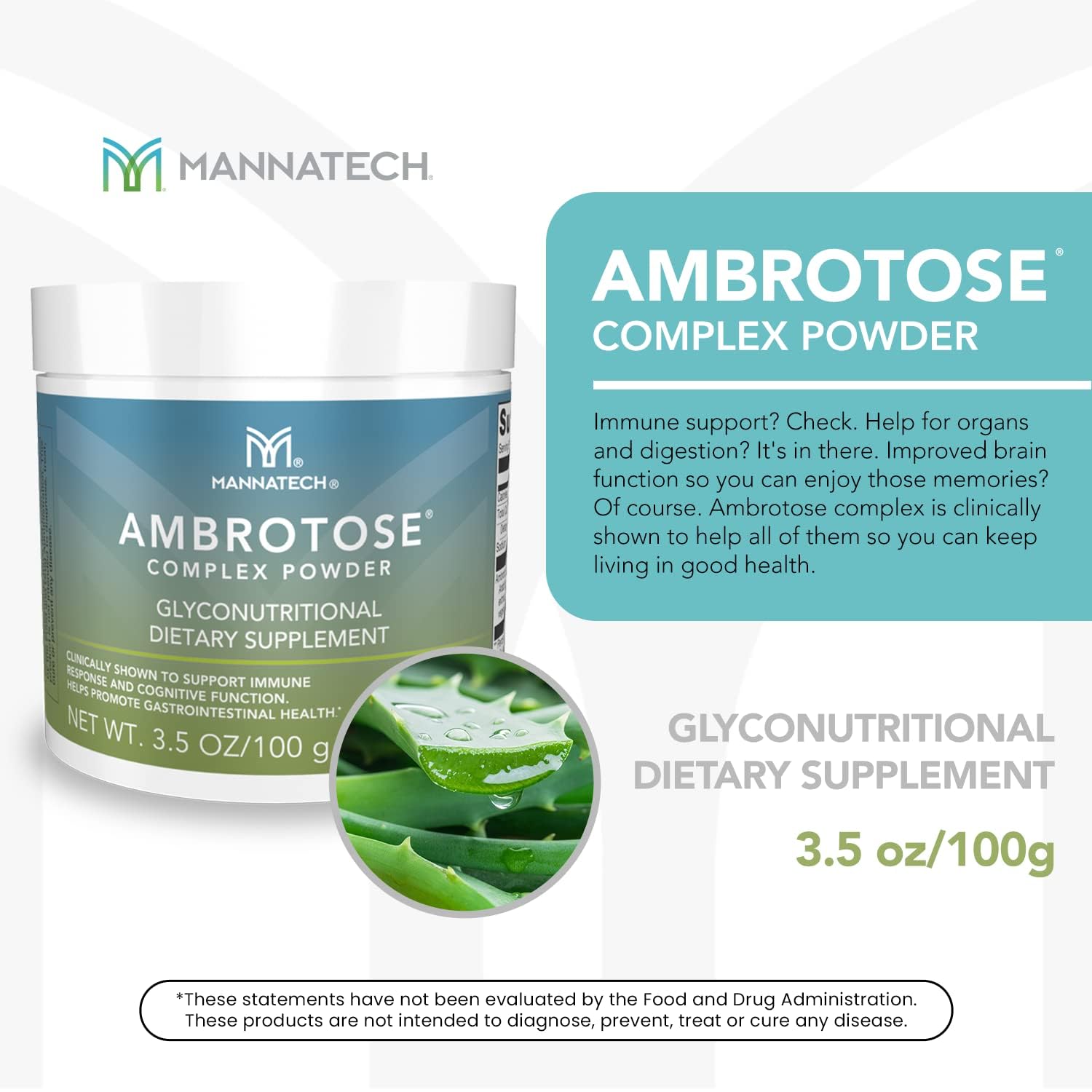 Mannatech Ambrotose mezclado en batido en manos, ilustra uso diario y conveniencia para el bienestar