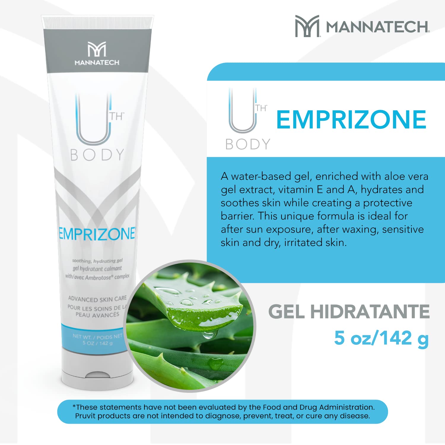 Mannatech Emprizone bote abierto listo para aplicar, fácil dosificación
