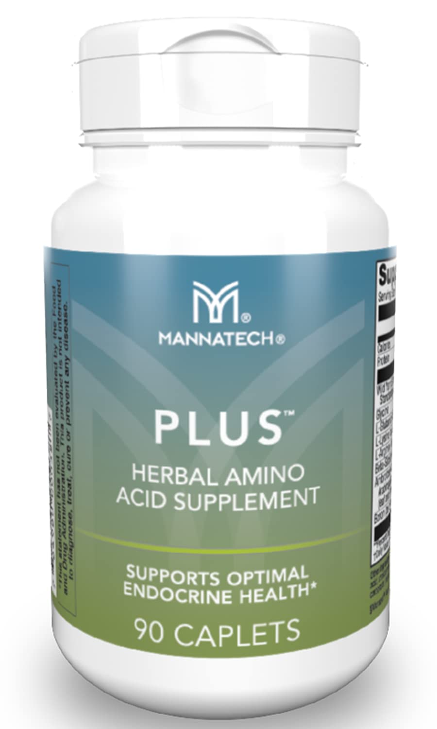 Mannatech Plus frontal del envase mostrando 90 cápsulas y fácil identificación del producto