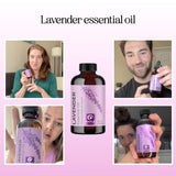 Maple Holistics aceite de lavanda en difusor encendido creando ambiente relajante