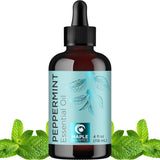 Maple Holistics envase frontal de aceite de menta mostrando presentación y beneficio aromático