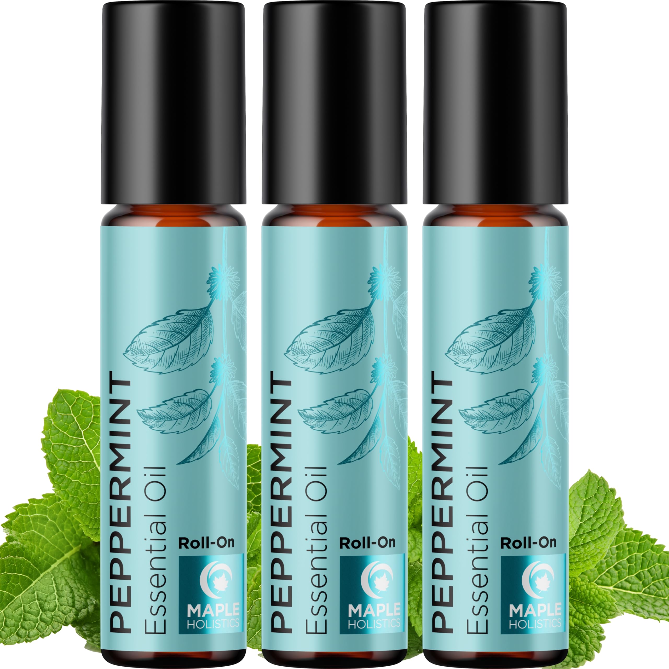 Maple Holistics roll-on frontal mostrando el envase y portabilidad