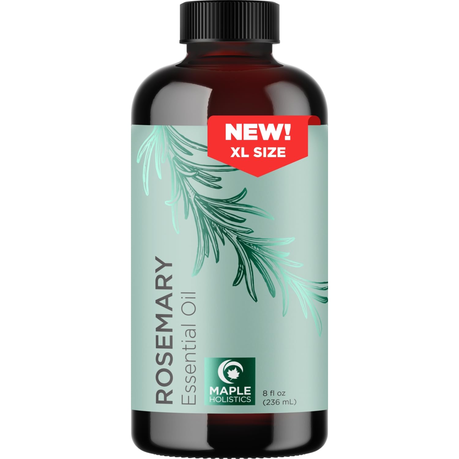 Maple Holistics botella frontal romero puro, presentación a granel