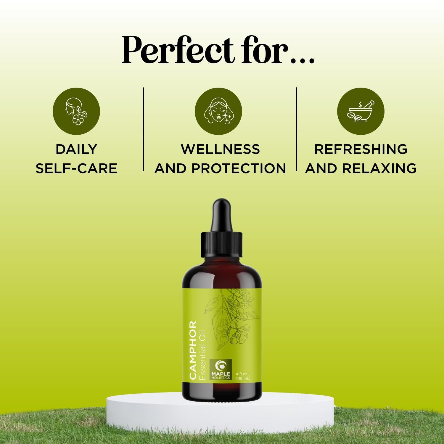 Maple Holistics aceite en difusor en patio refrescando el ambiente