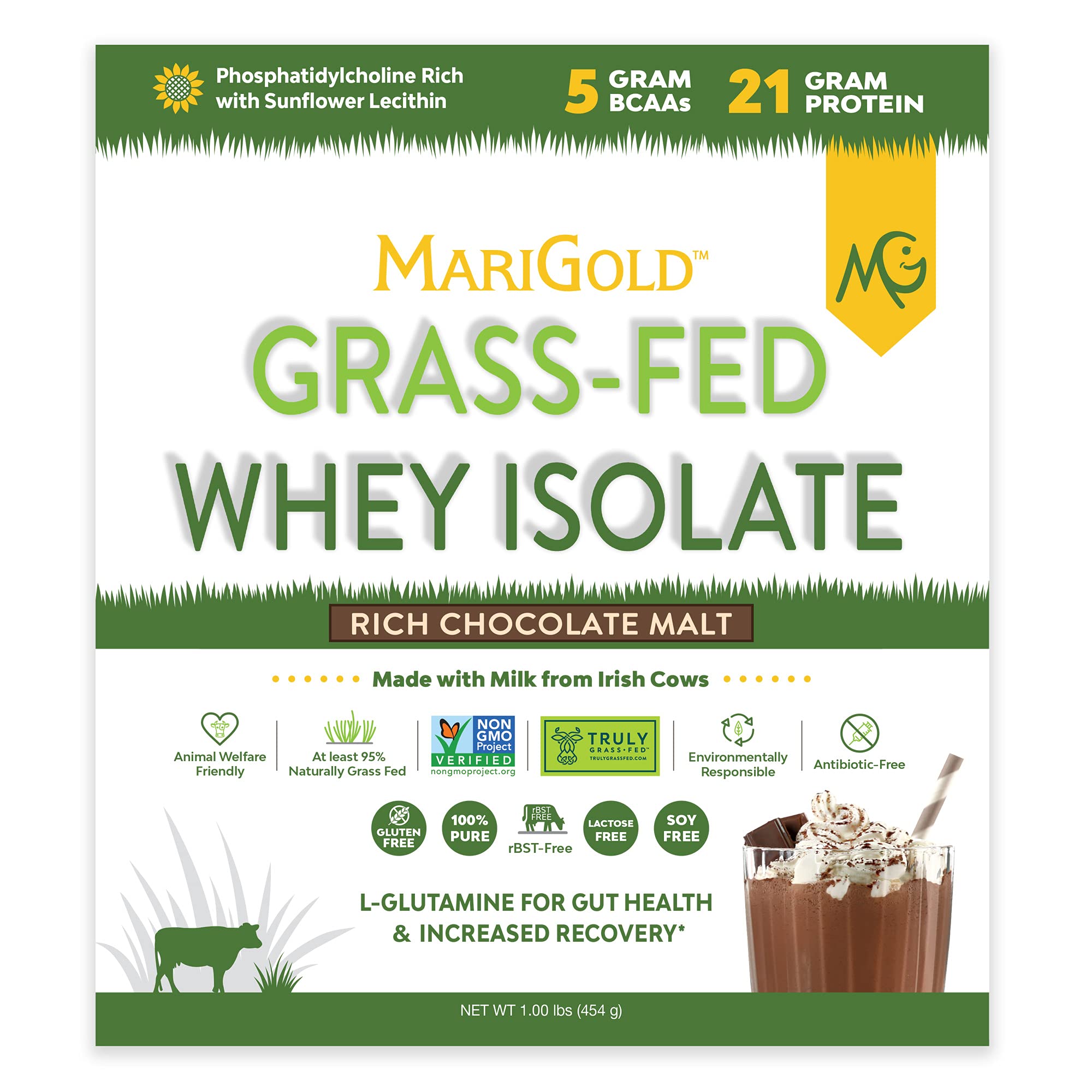MariGold comparación de tamaño 1 lb para concepto de porciones