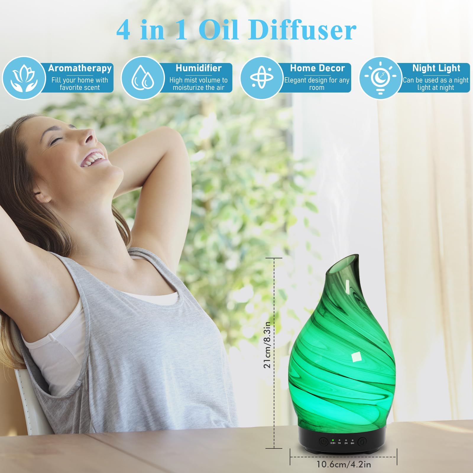 Maromamix luces LED 7 colores que crean atmósfera relajante