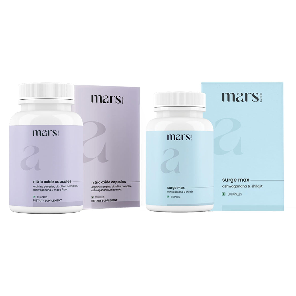 mars by GHC empaque frontal del Growth Max Combo mostrando beneficio de soporte diario