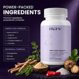 mars by GHC ingredientes naturales ashwagandha, maca y moringa para apoyo botánico