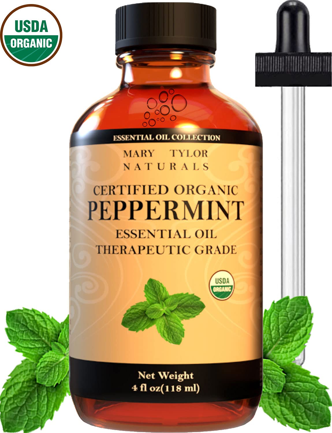 Mary Tylor Naturals cuentagotas de vidrio para dosificación precisa y segura