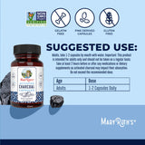 MARYRUTH'S cápsula abierta mostrando polvo de carbón activado puro y denso