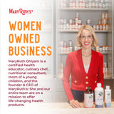 MARYRUTH'S sellos de certificación Clean Label y B Corp en la etiqueta