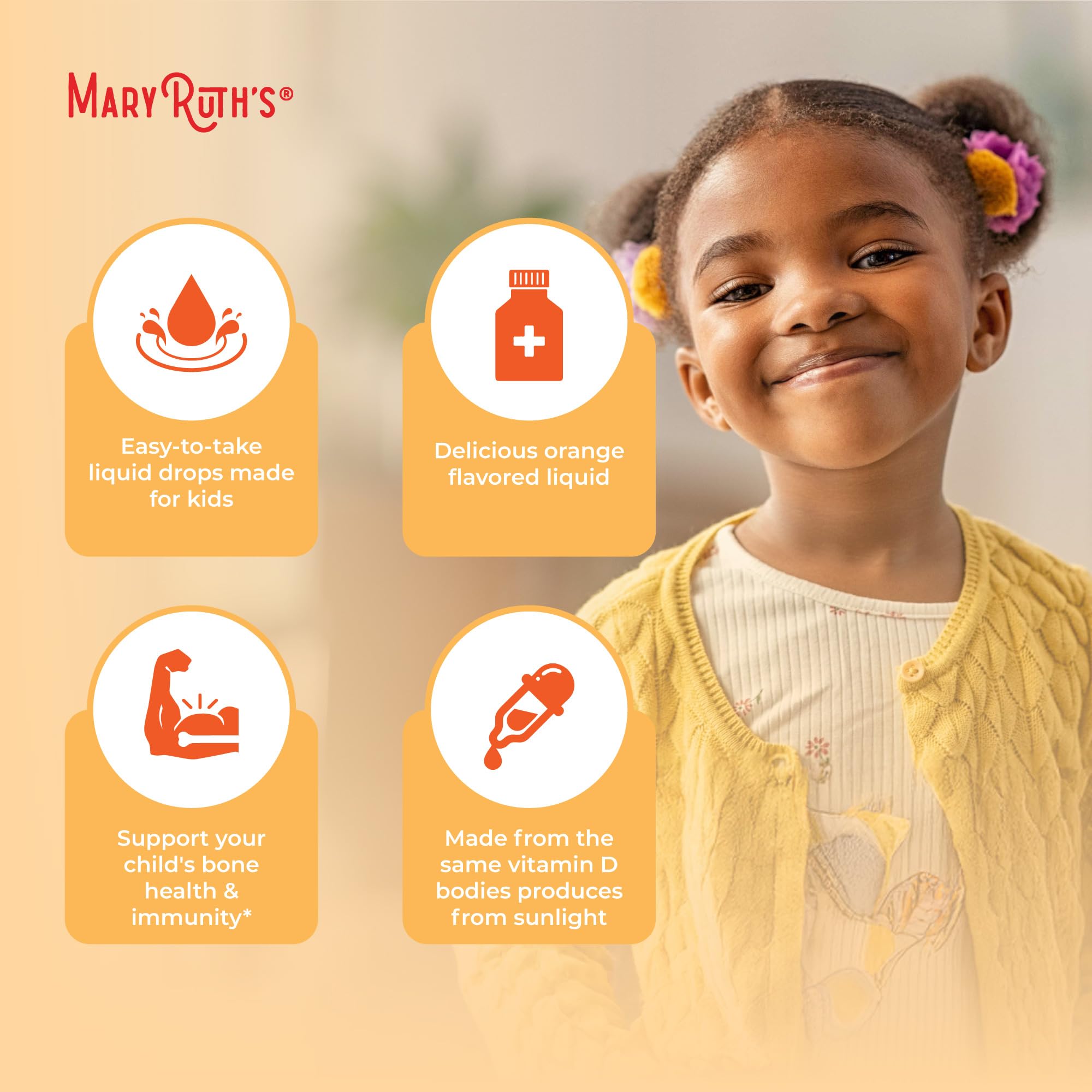 MARYRUTH'S frasco junto a mano para comparar tamaño y porciones del envase