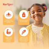MARYRUTH'S frasco junto a mano para comparar tamaño y porciones del envase
