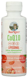 Botella abierta de MARYRUTH'S CoQ10 mostrando el tapón y facilidad de uso del líquido