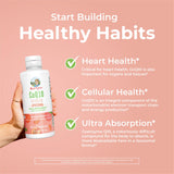 Etiqueta nutricional de MARYRUTH'S CoQ10 mostrando 75 mg por porción e información clara