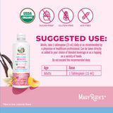 maryruth's envase y etiqueta con información nutricional clara