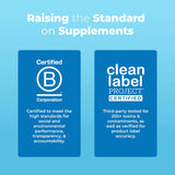 MaryRuth's etiqueta con certificaciones USDA Organic y B Corp visibles