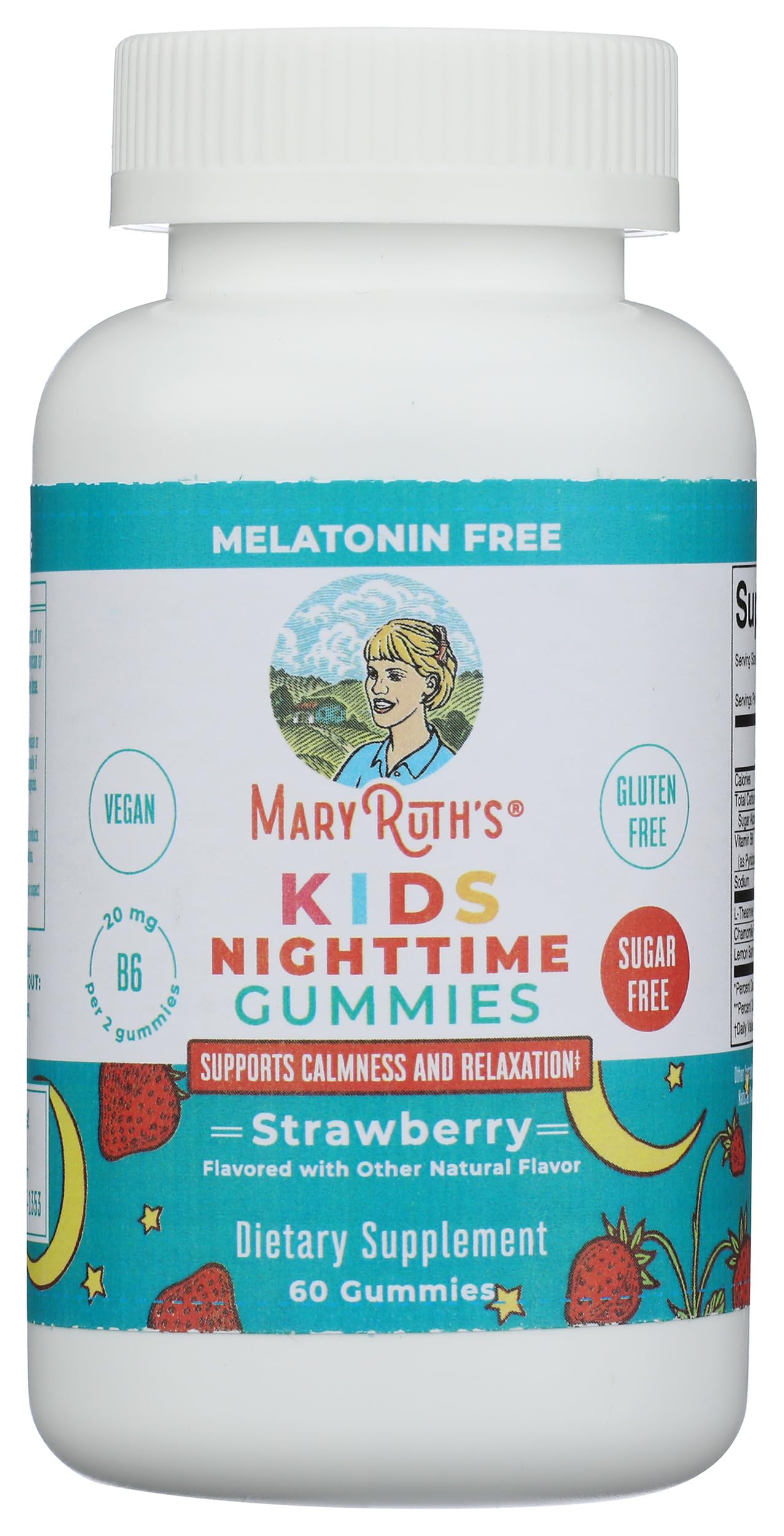 MARYRUTH'S etiqueta con información nutricional y lista de ingredientes clara