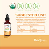 MARYRUTH'S etiqueta con ingredientes y certificaciones orgánicas visibles