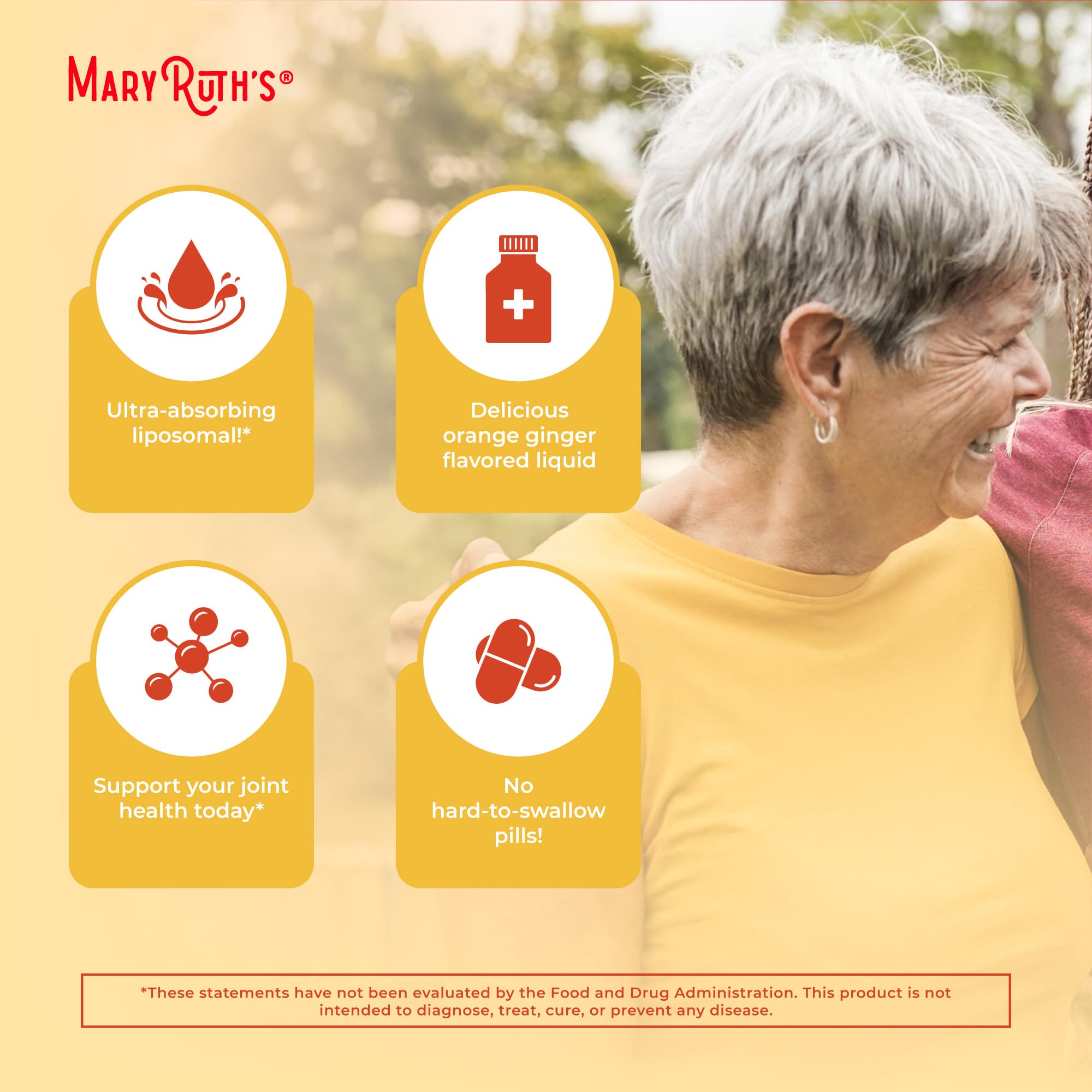 MARYRUTH'S etiqueta con ingredientes y dosis visibles