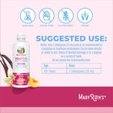 MARYRUTH'S etiqueta con lista de ingredientes clave, aclara composición y beneficios