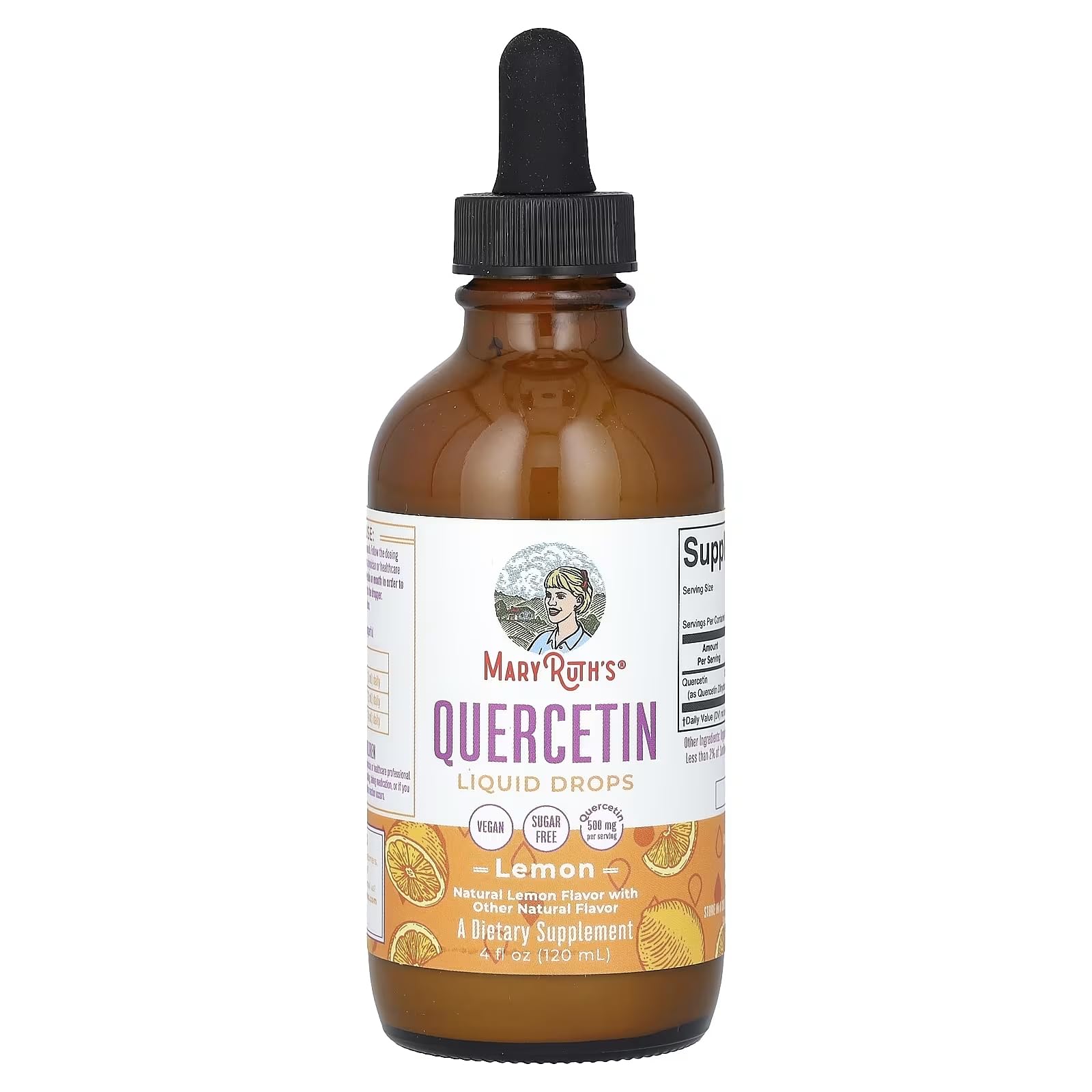 MARYRUTH'S etiqueta con ingredientes y certificaciones claras