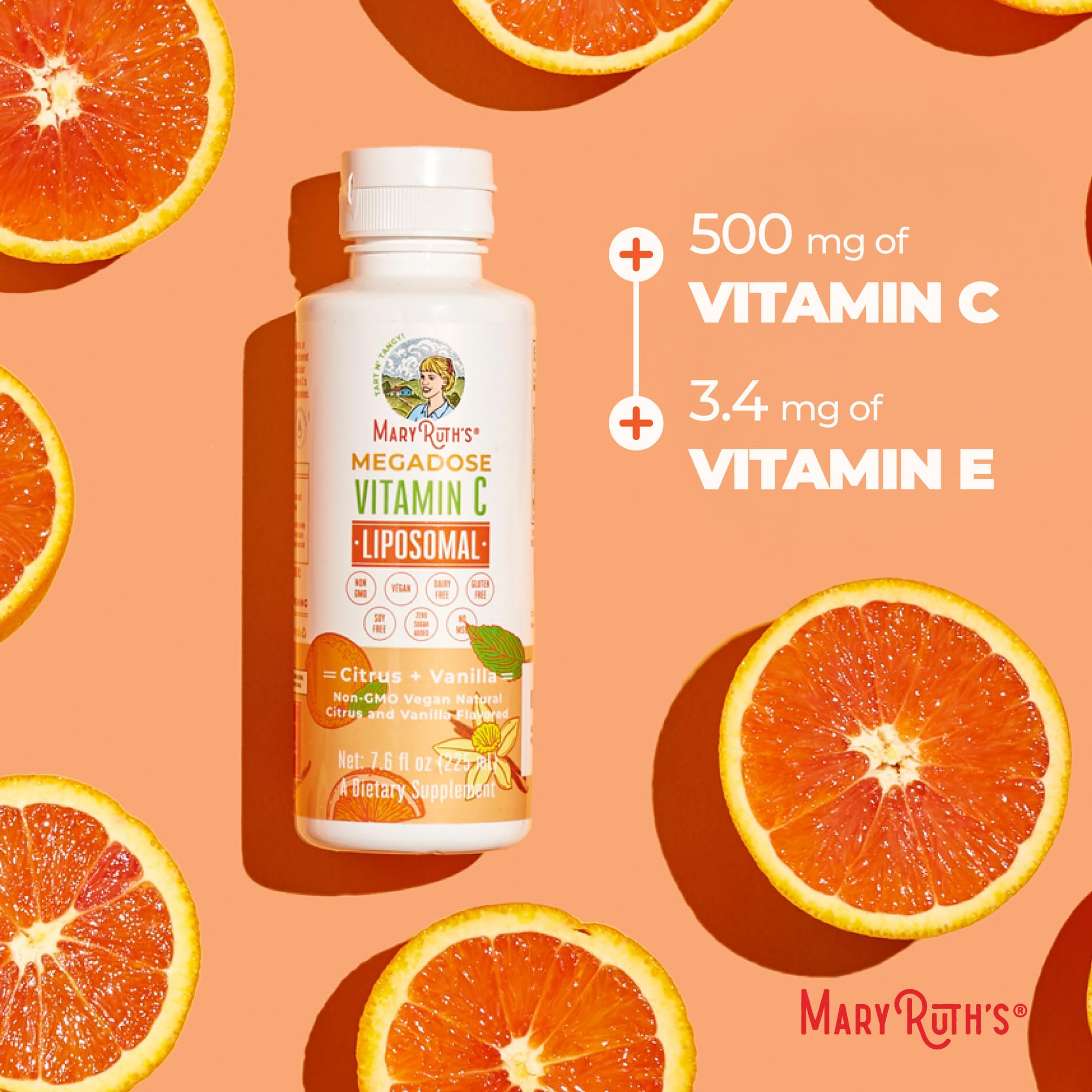 MaryRuth's etiqueta nutricional enfocada en ingredientes transparentes