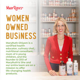 Imagen del empaque de MARYRUTH'S destacando certificaciones y sello Clean Label