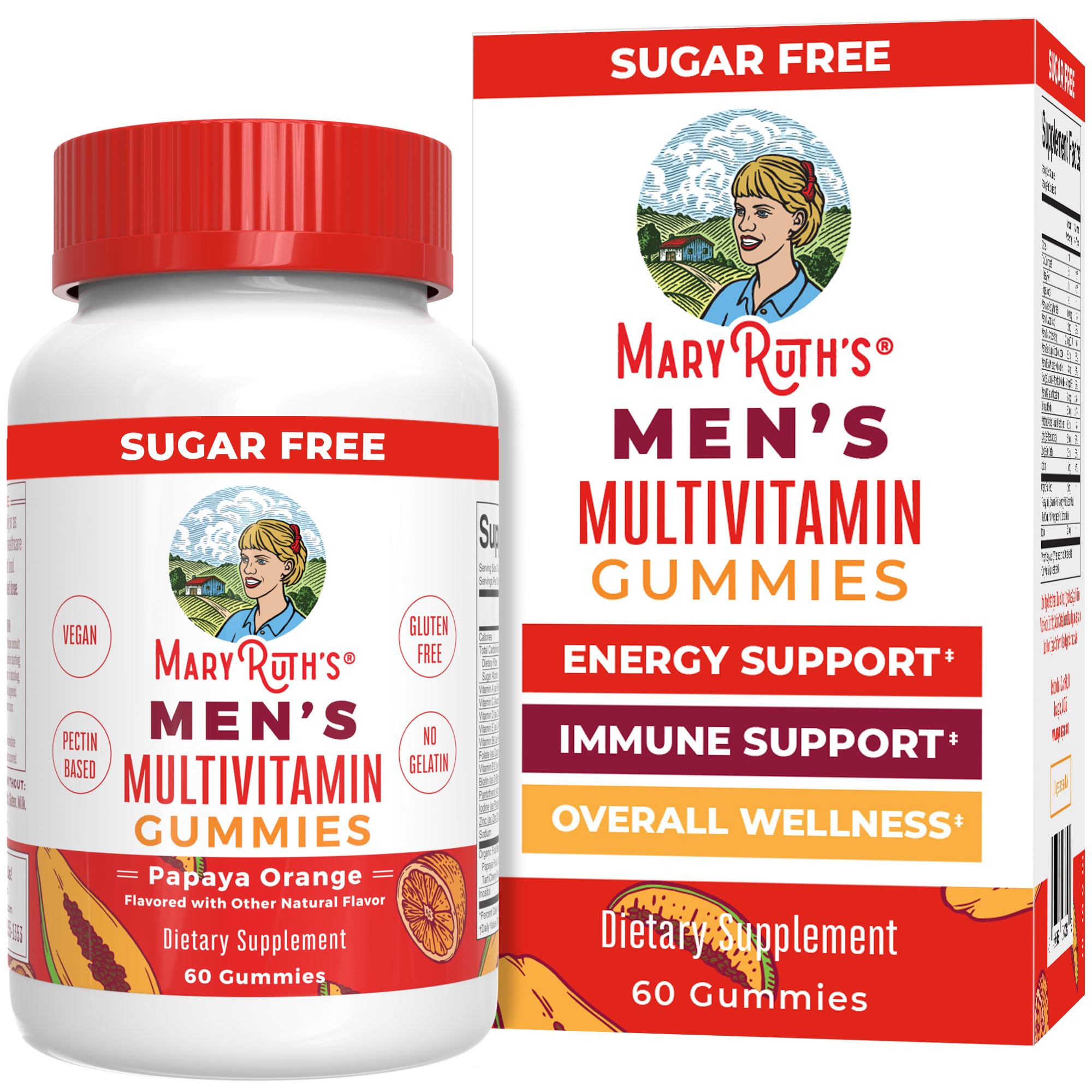 MARYRUTH'S frasco frontal mostrando la marca y beneficios