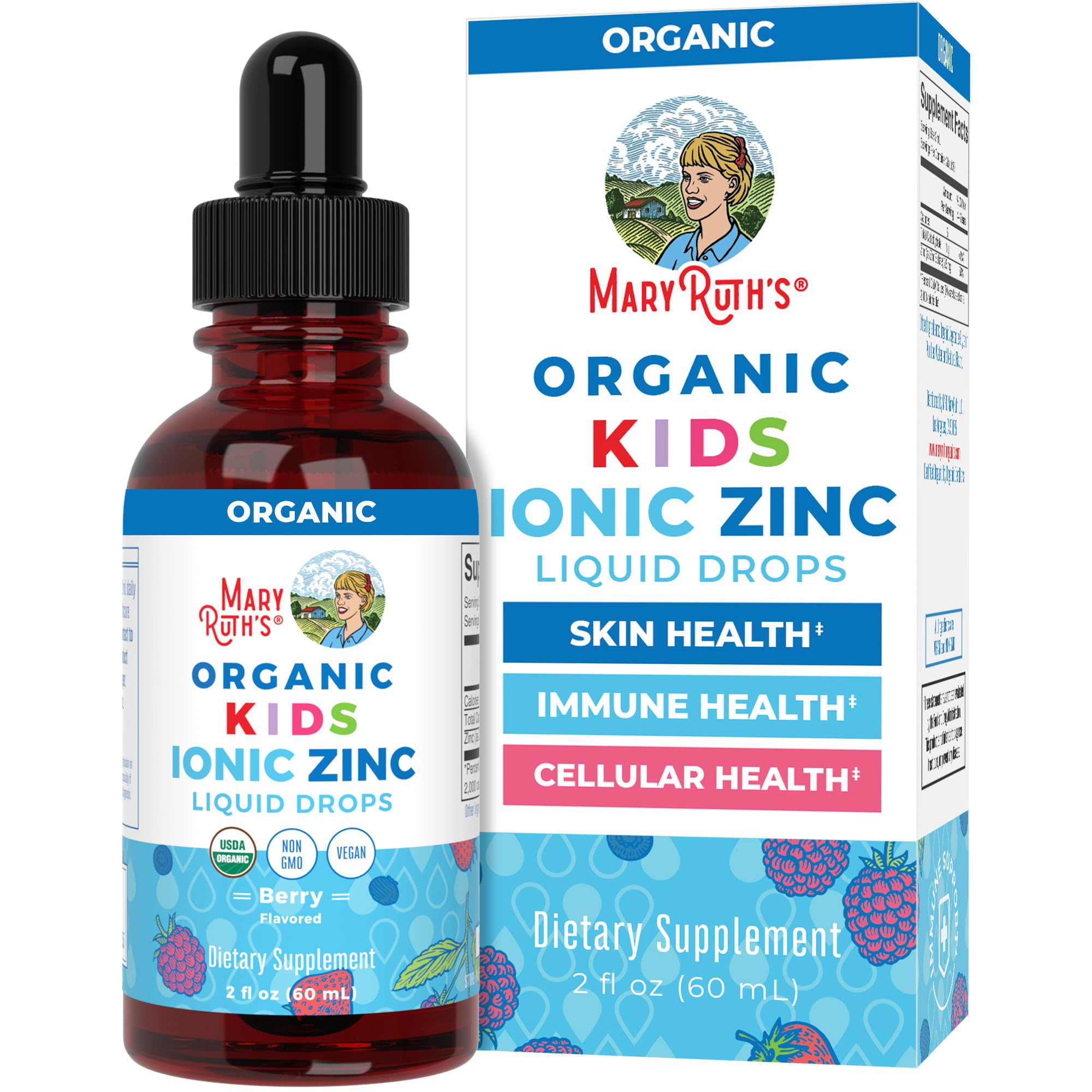 MARYRUTH'S frasco frontal muestra formato 2 fl oz y facilidad de uso