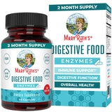 MARYRUTH'S frasco frontal mostrando etiqueta y beneficios digestivos