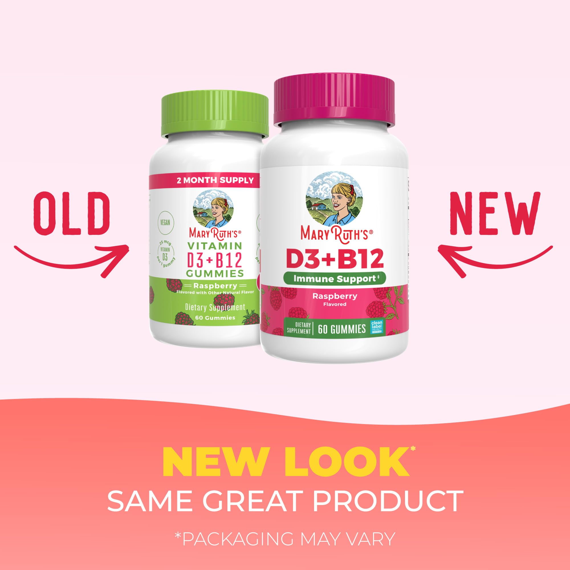 MARYRUTH'S gomitas en la mano demostrando tamaño y conveniencia