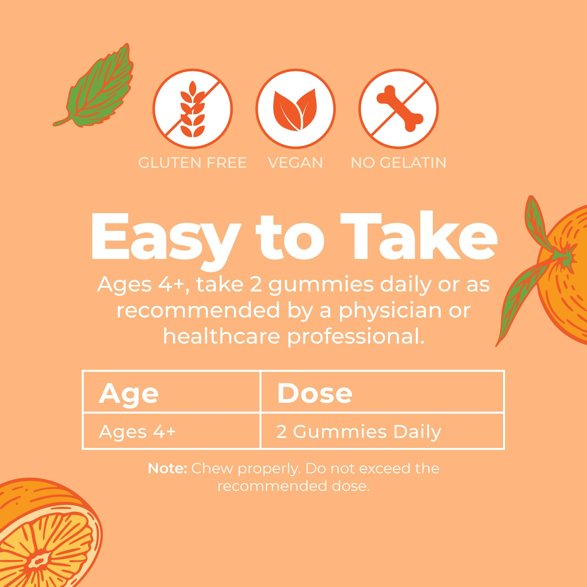 MARYRUTH'S primer plano de información nutricional y advertencias