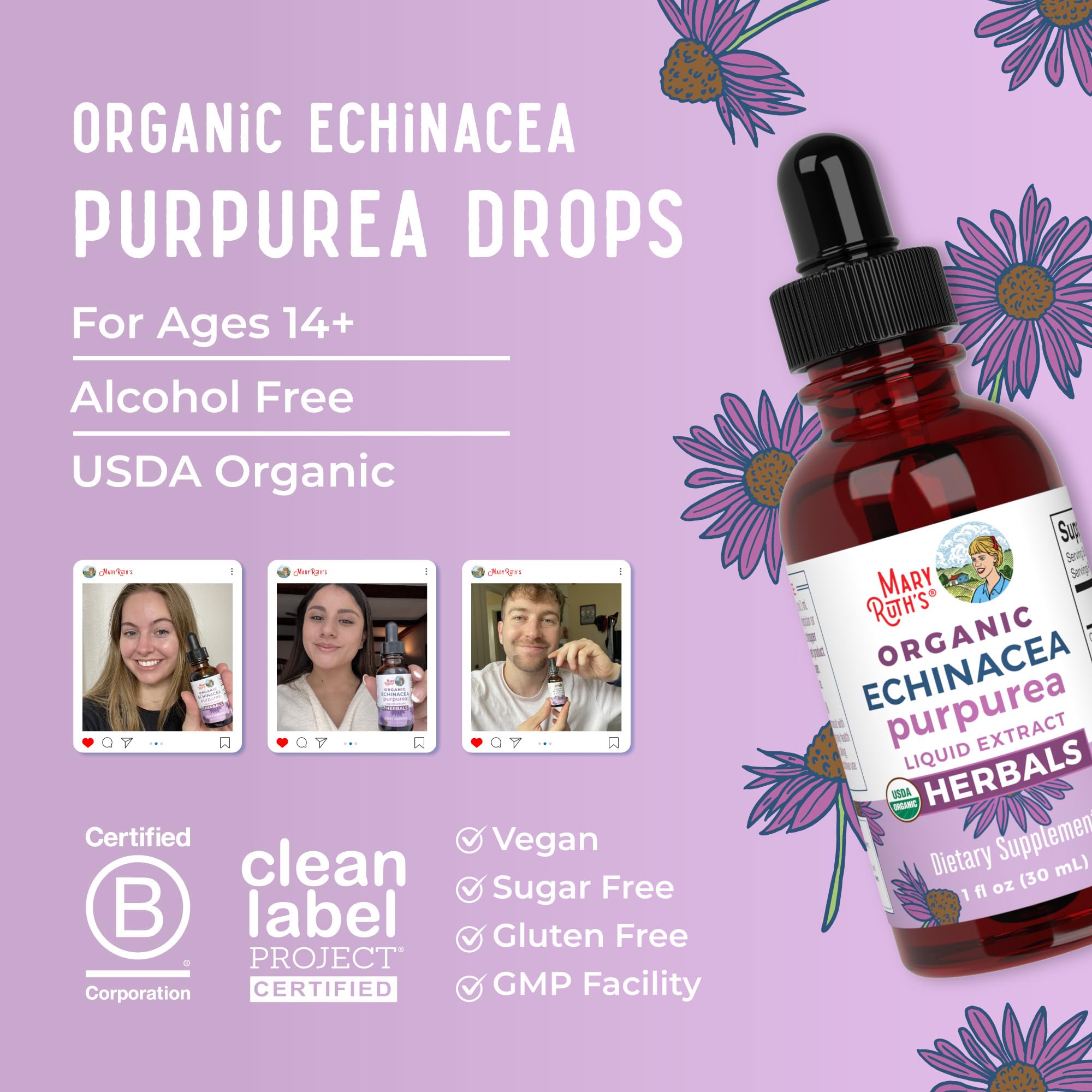 MARYRUTH'S imagen de la planta entera usada como ingrediente orgánico